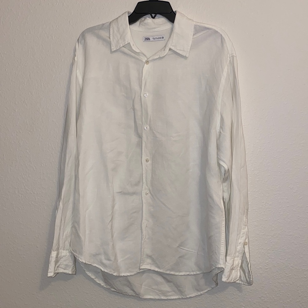 Zara men linen blouse